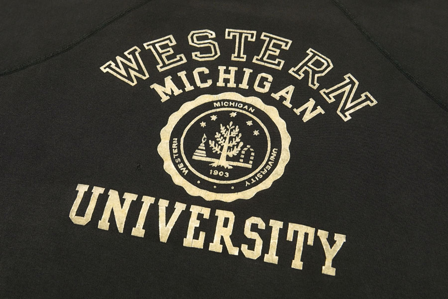 60's～ ''WESTERN MICHIGAN UNIVERSITY'' 4段フロッキー！ ラグラン