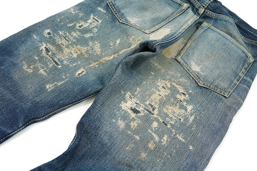 40's Levi's S503XXB WWⅡデニムパンツ アーキュエイトステッチ無し 味ありリペア 実寸(29x31位) AS IS