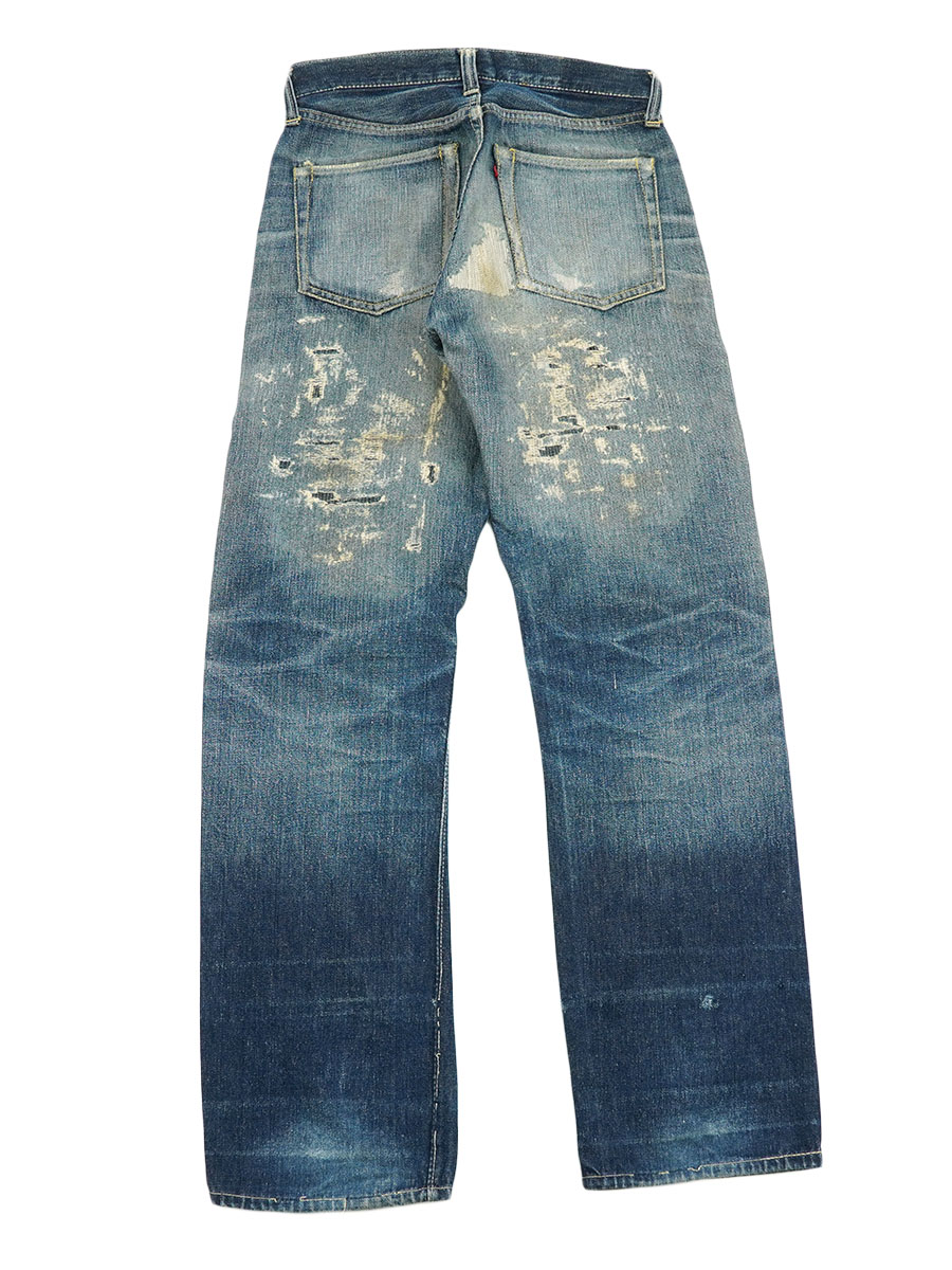 40's Levi's S503XXB WWⅡデニムパンツ アーキュエイトステッチ無し 味ありリペア 実寸(29x31位) AS IS
