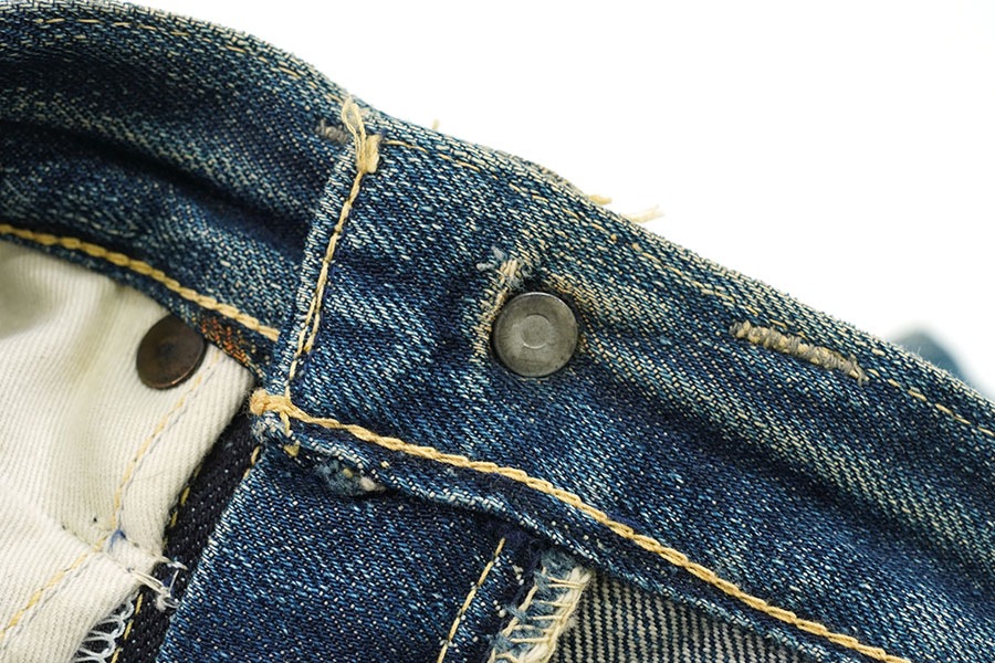 40's Levi's S503XXB WWⅡデニムパンツ アーキュエイトステッチ無し 味ありリペア 実寸(29x31位) AS IS