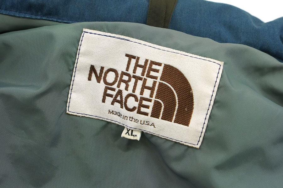 80's 茶タグ THE NORTH FACE 黒ラッカーボタン ダウンベスト ネイビー