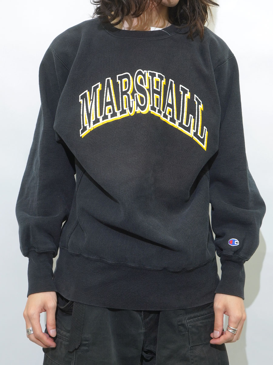 90'S CHAMPION REVERSE WEAVE ''MARSHALL'' BLACK (SIZE.LARGE) MADE