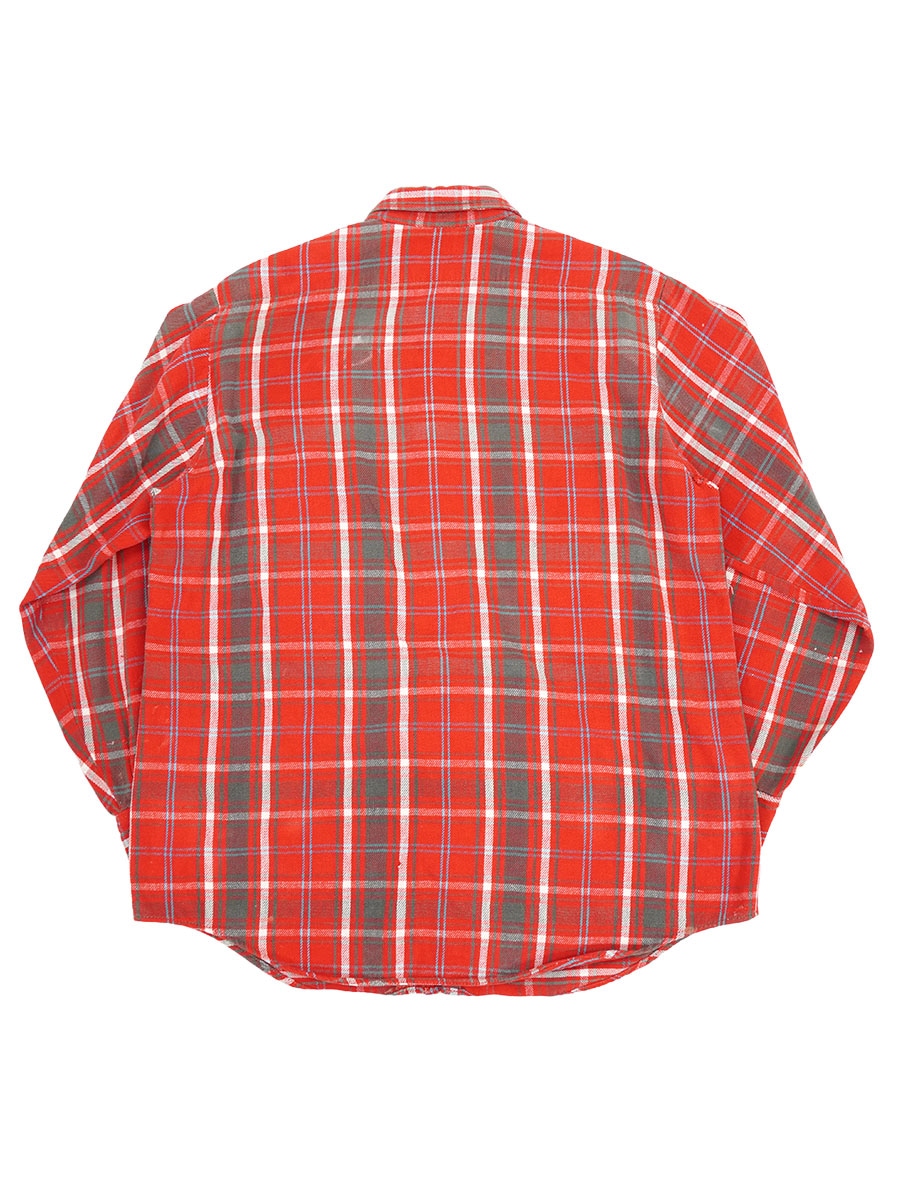 60's BIG MAC 好配色チェック フランネルシャツ レッド 表記(M) | NEW