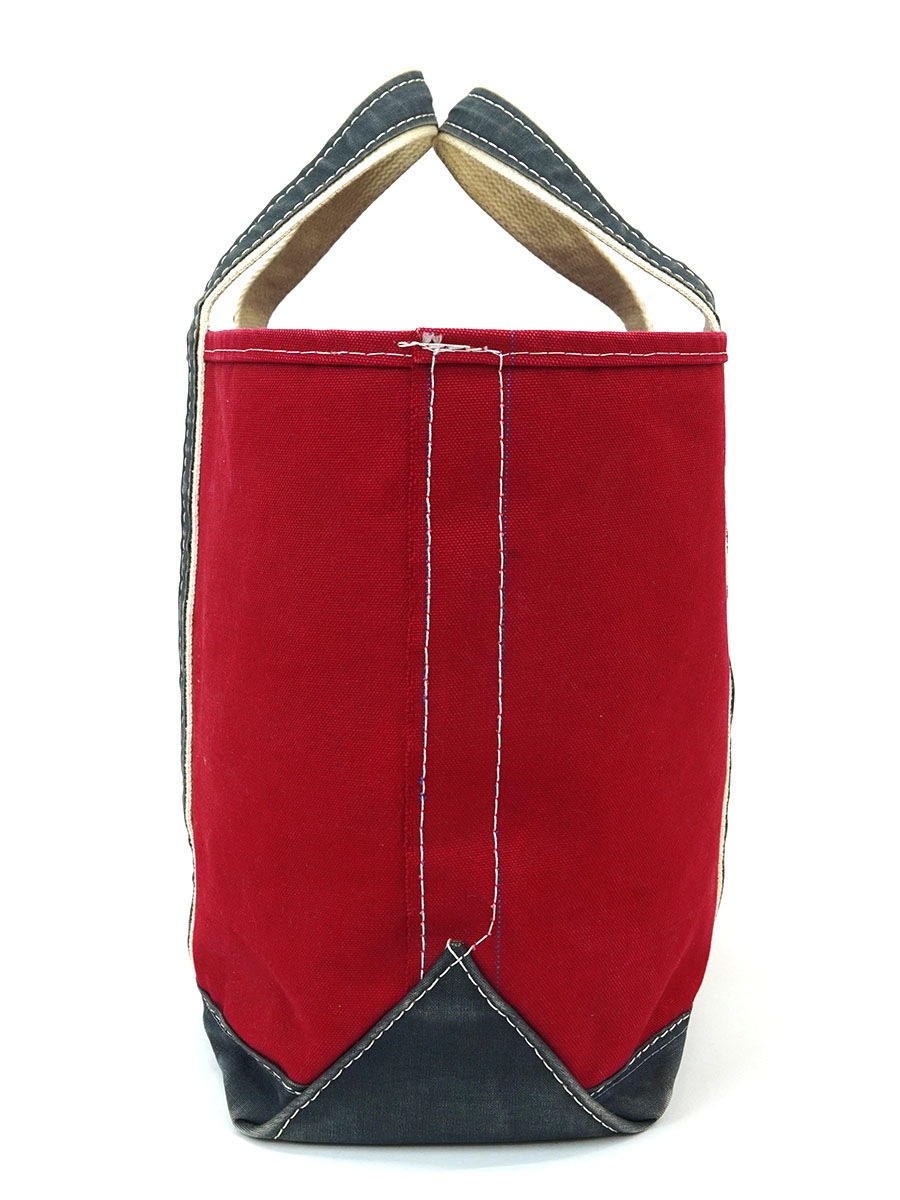 80's L.L. Bean DELUXE BOAT AND TOTE レッド×ネイビー LARGEサイズ