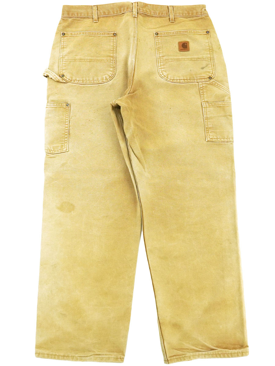 【USA製】 カーハート ダブルニー ダック ペインターパンツ W36 L32 USA製 カーハート ダブルニー ダックペインターパンツ ブラウン 表記