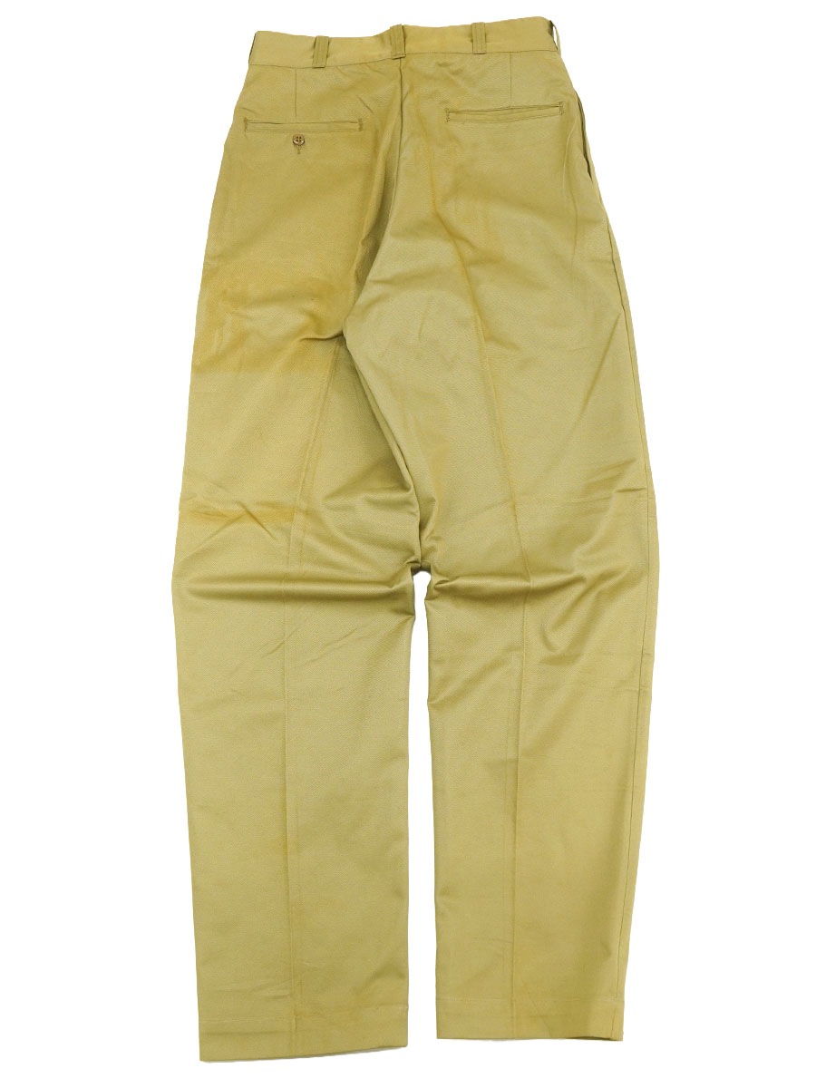 62 U.S.ARMY チノトラウザー ベージュ 表記(W33 L35) ① | NEW ITEM