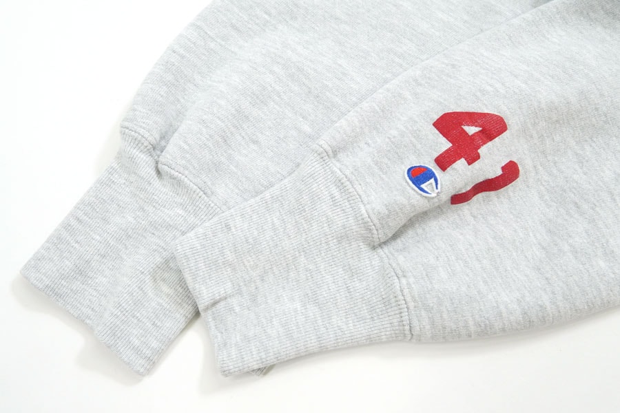 90's 刺繍タグ チャンピオンRWパーカ ''RIVERS'' 袖プリント入り