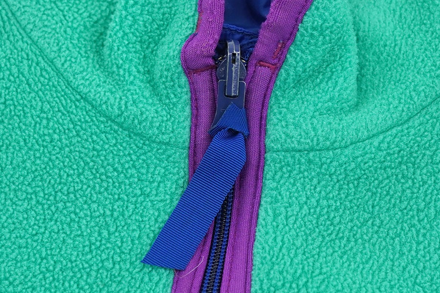 '89 パタゴニア リバーシブルグリセードプルオーバー コバルト/カリビアン 表記(S) USA製