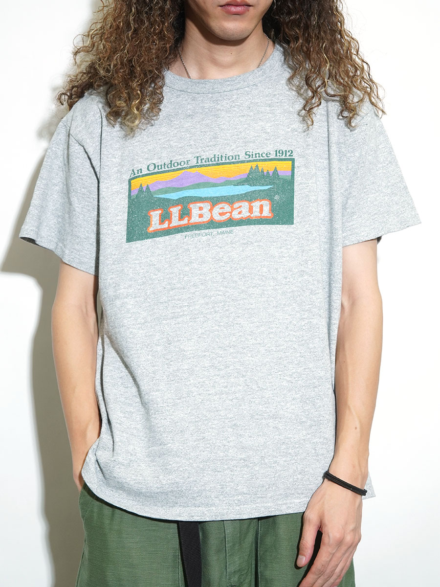 80s L.L.Bean×Champion W-NAME Tee MADE IN USA🇺🇸