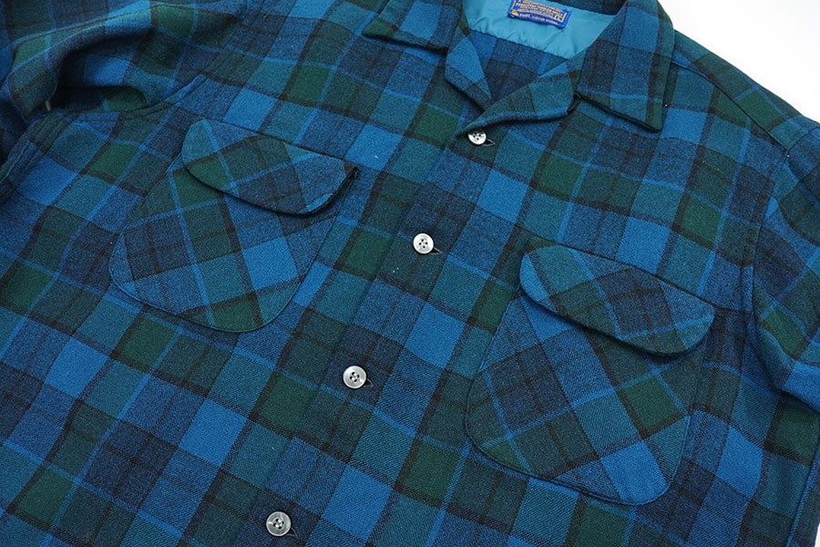 70's ペンドルトン 好配色チェック柄 ボードシャツ 表記(L) USA製