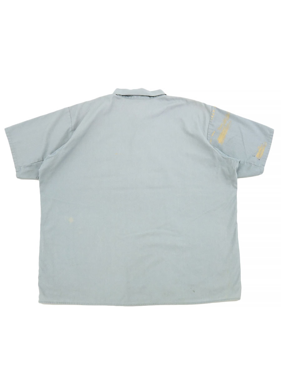 80'S BEN DAVIS HALF ZIP S/S SHIRT (SIZE. XX LARGE) MADE IN USA