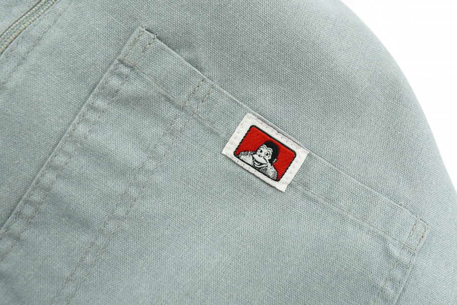 80'S BEN DAVIS HALF ZIP S/S SHIRT (SIZE. XX LARGE) MADE IN USA 