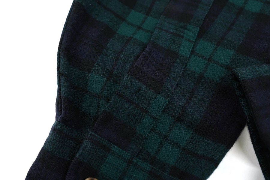 80's ペンドルトン ブラックウォッチ ラウンド B.D.ウールシャツ 表記(XL)