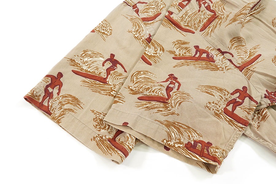 ラルフローレン サーファープリント ループカラー半袖シャツ 表記(M) レア