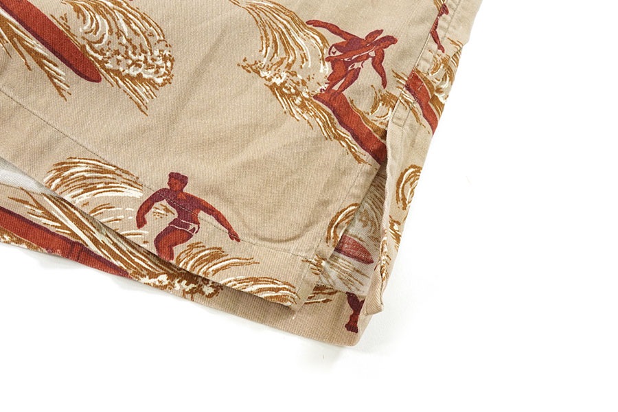 ラルフローレン サーファープリント ループカラー半袖シャツ 表記(M) レア