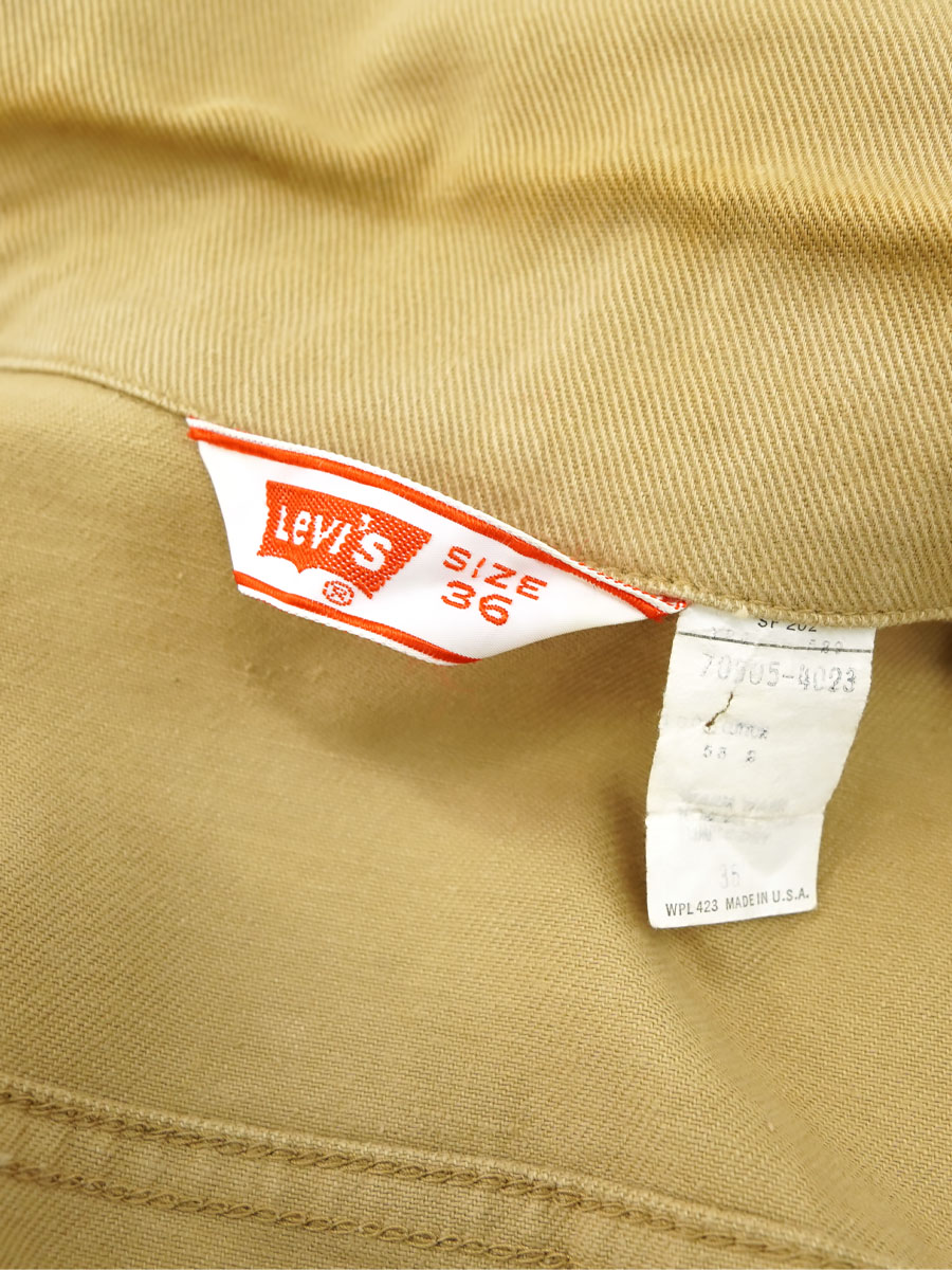 70's Levi's 70505 3rd型 カツラギJKT 表記(36) BIG-E白タブ