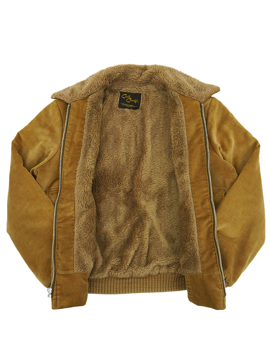70's CaCraft G-1タイプ ボアジャケット ブラウン 実寸(L位) | すべて