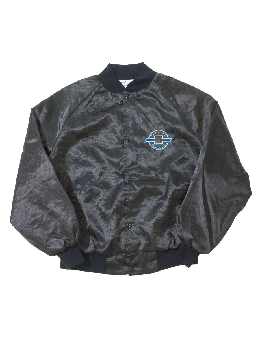 90's West Ark ''Chevrolet'' 両面刺繍 ナイロンスタジャン 表記(XL