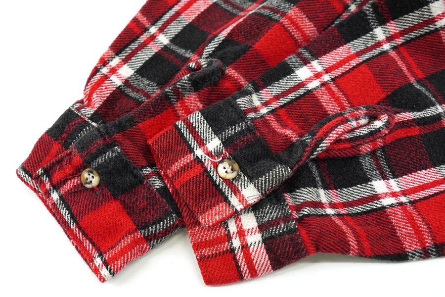 90's FIVEBROTHER 好配色チェック フランネルシャツ 表記(L) USA
