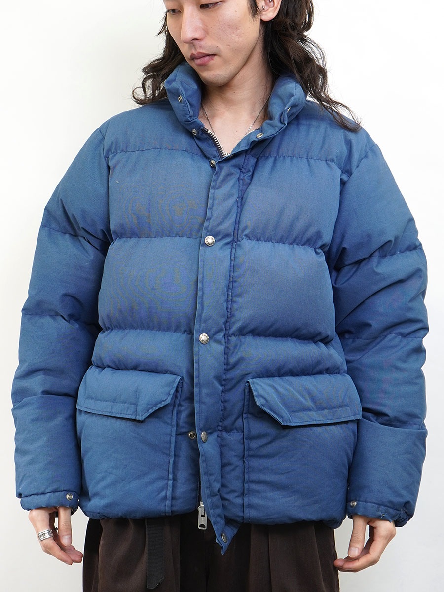 70's 茶タグ THE NORTH FACE ダウンジャケット ネイビー 表記(M
