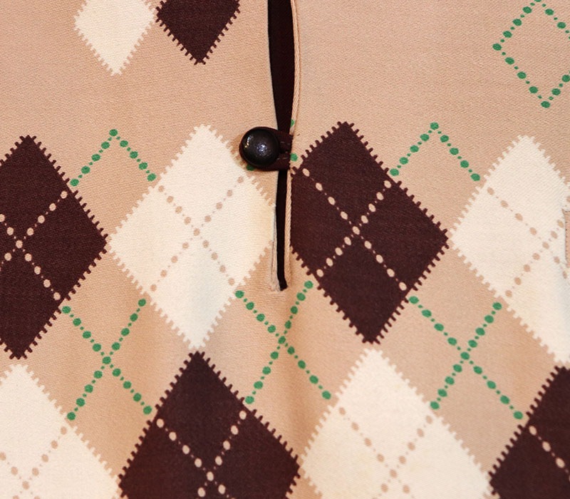 1950s L/S ARGYLE SHIRT , Size L