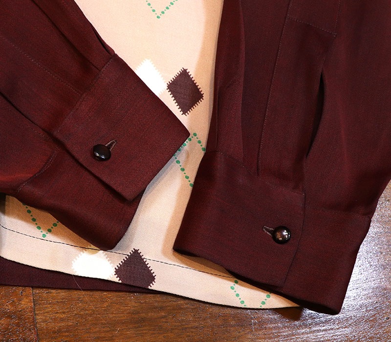 1950s L/S ARGYLE SHIRT , Size L