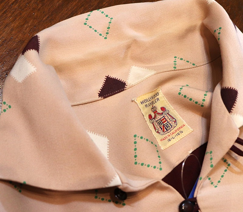 1950s L/S ARGYLE SHIRT , Size L