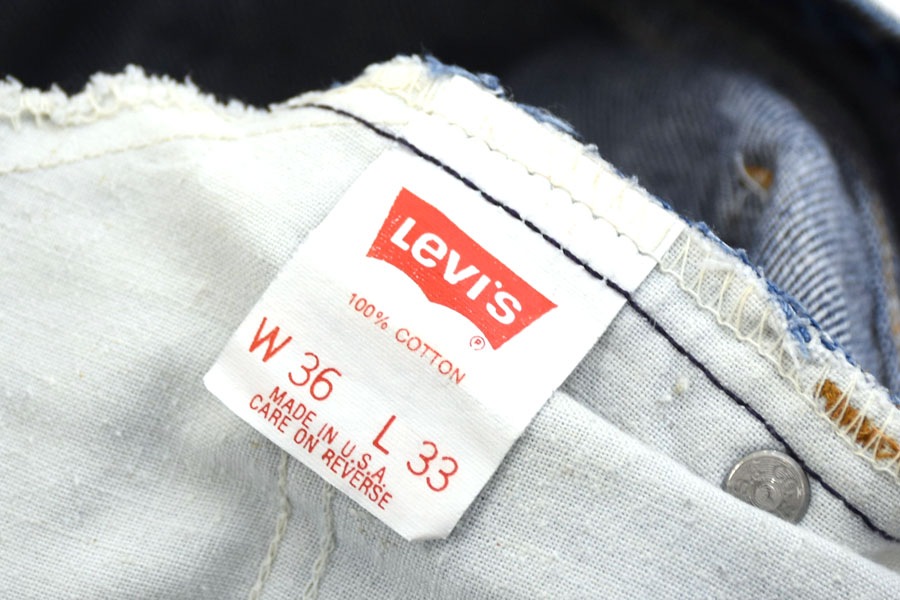 90's Levi's 505 デニムパンツ 美ブルー 表記(36ｘ33) USA製