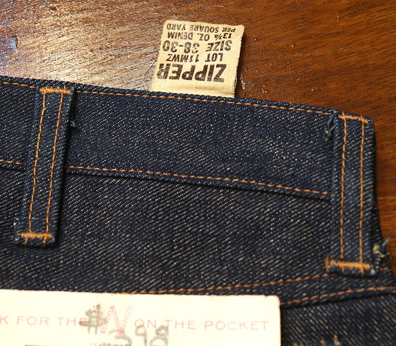 1950s DEAD STOCK , Wrangler 11MWZ , Size W38 L30