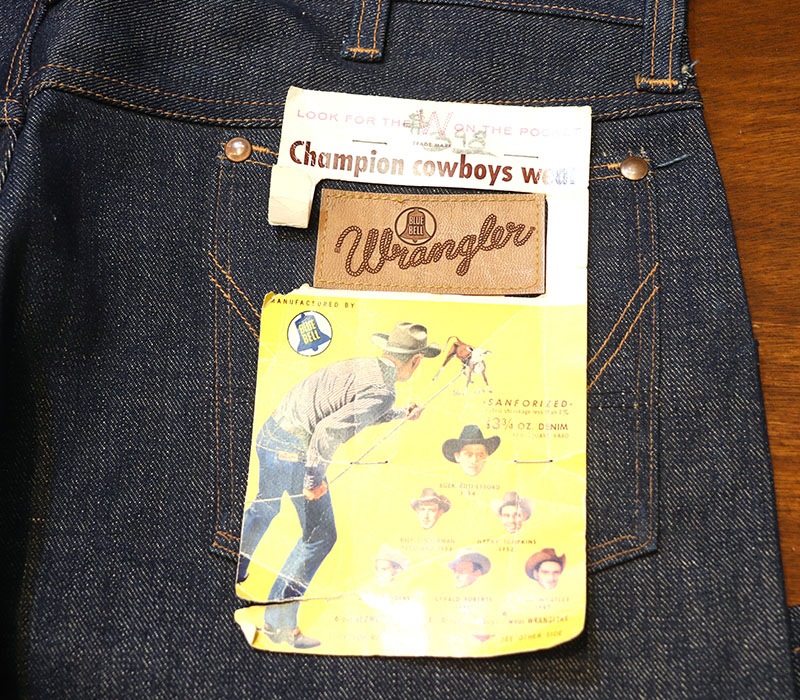 1950s DEAD STOCK , Wrangler 11MWZ , Size W38 L30