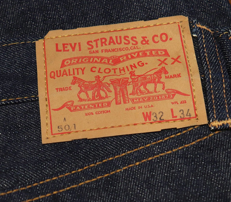 1960s DEAD STOCK , LEVIS 501E A-TYPE , WAIST SINGLE , Size W32 L32