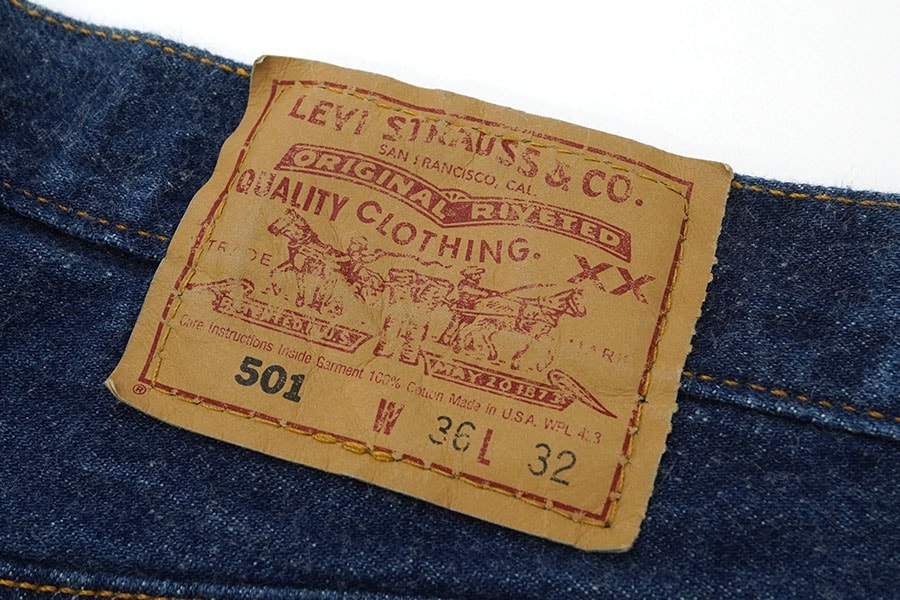 90's Levi's 501 Ⓡマークのみタブ デニムパンツ 濃青 表記(36x32