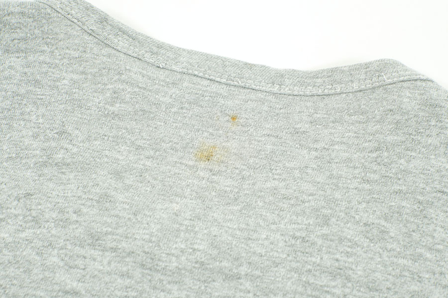 70's バータグ チャンピオン ''WU ATH DEPT'' ステンシル 霜降りTシャツ 表記(L)