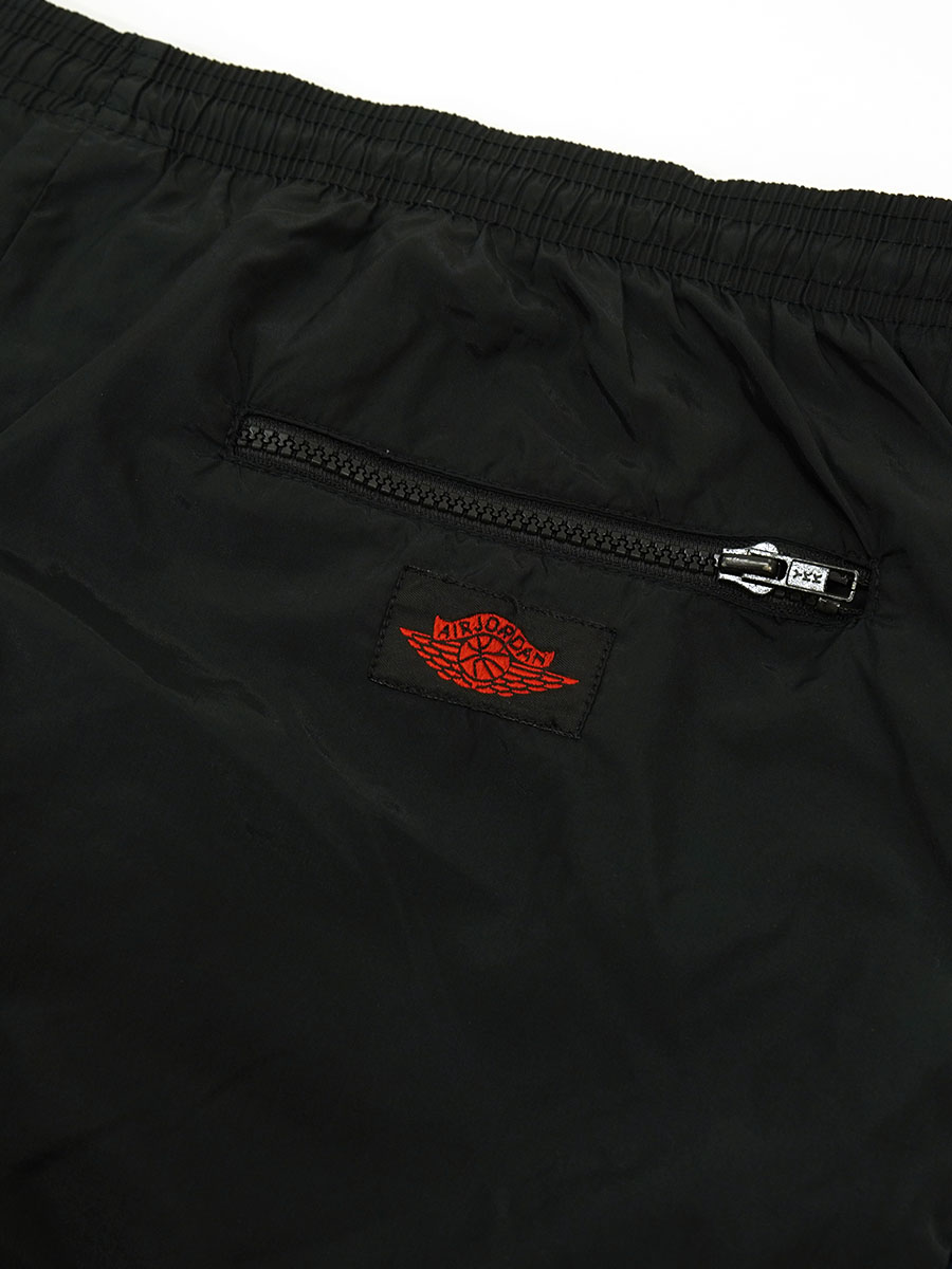 80's 紺タグ NIKE ''AIR JORDAN'' 2トーン切り替え ナイロンパンツ 黒青 表記(L)