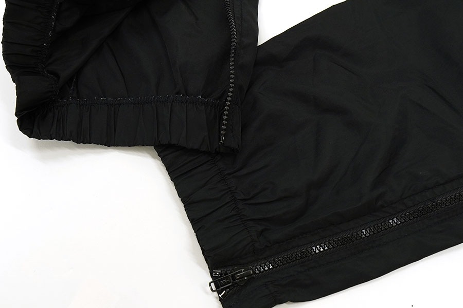 80's 紺タグ NIKE ''AIR JORDAN'' 2トーン切り替え ナイロンパンツ 黒青 表記(L)