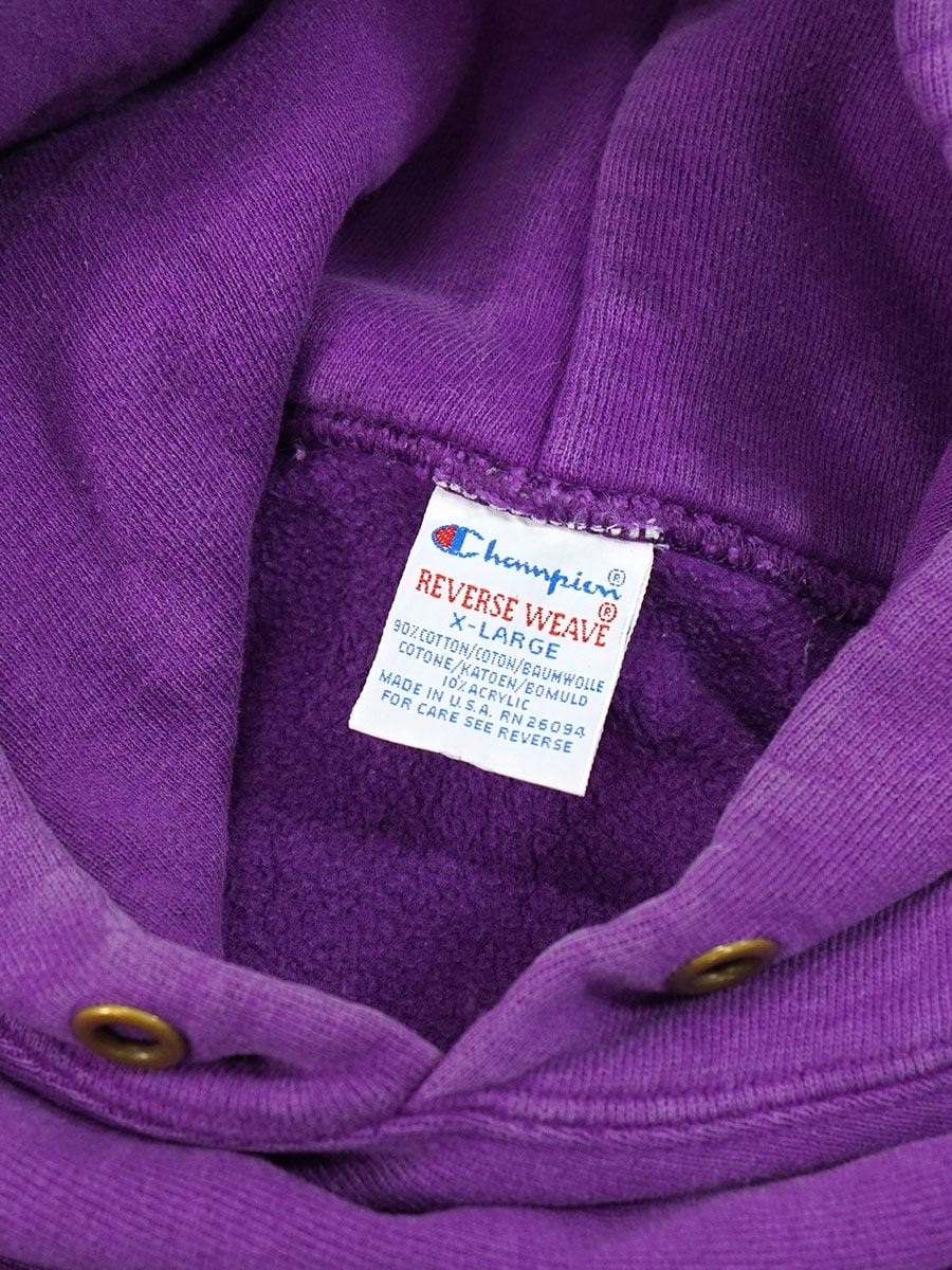 90's 刺繍タグ チャンピオンRW スクリプトロゴ 黒 表記M USA製 90's 刺繍タグ チャンピオンRW 3連スクリプトロゴ刺繍 黒 表記