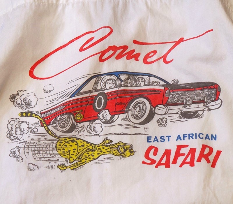 1960s CAR CLUB SHIRT , Size M