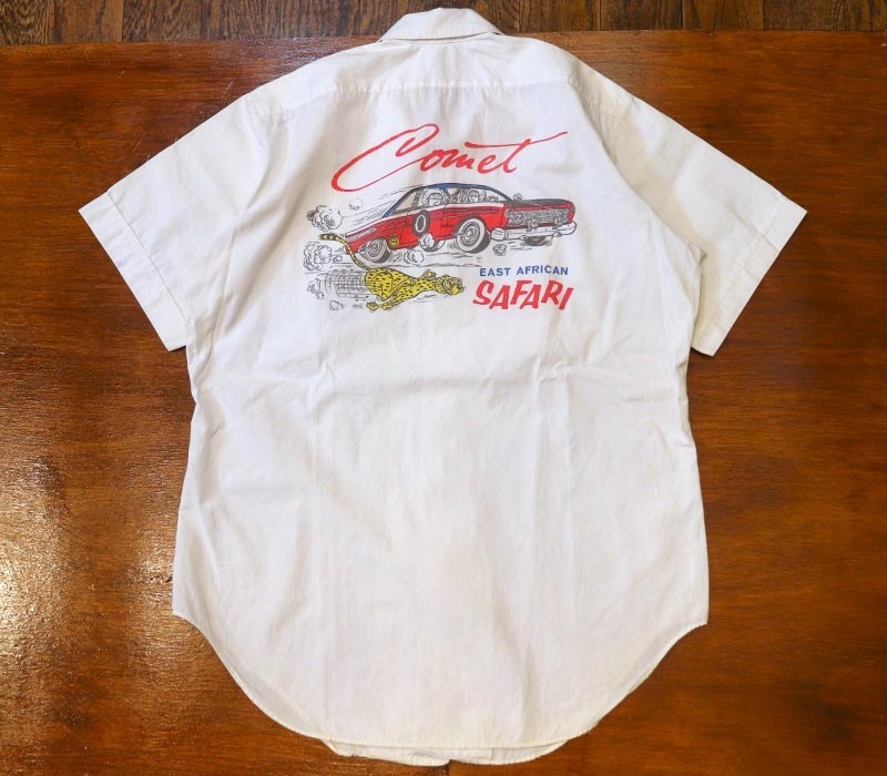 1960s CAR CLUB SHIRT , Size M