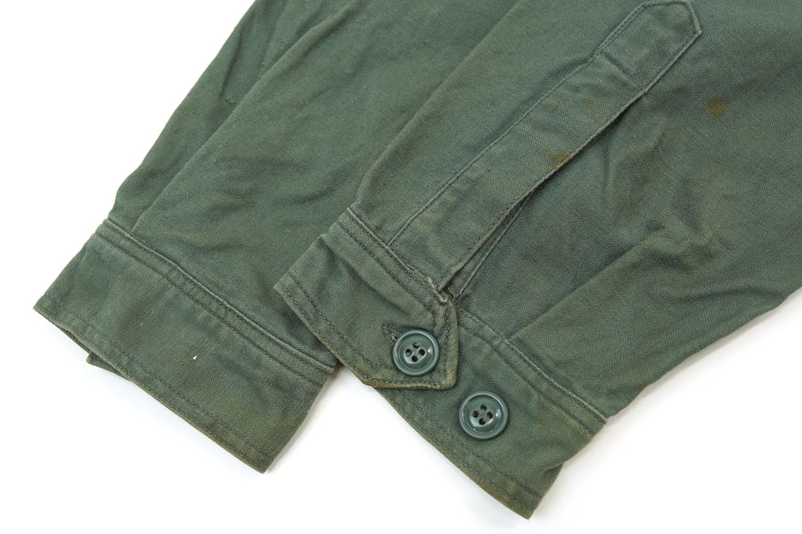 50's～ U.S.AIR FORCE ユーティリティシャツ セージグリーン 実寸(16位)