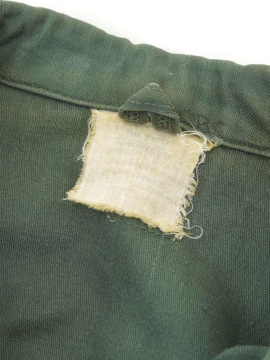 50's～ U.S.AIR FORCE ユーティリティシャツ セージグリーン 実寸(16位)