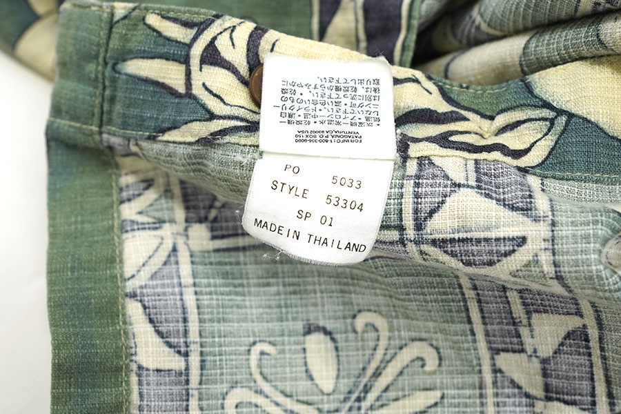 01 PATAGONIA ORGANIC COTTON AC SHIRT TONGA BORDER (SIZE.X LARGE