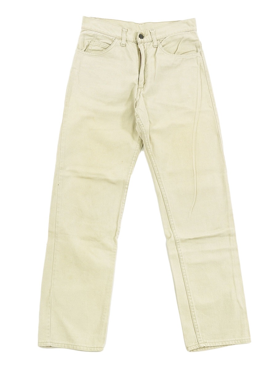 60's Levi's 518 BIG-E カツラギパンツ アイボリー 実寸(29x29位)