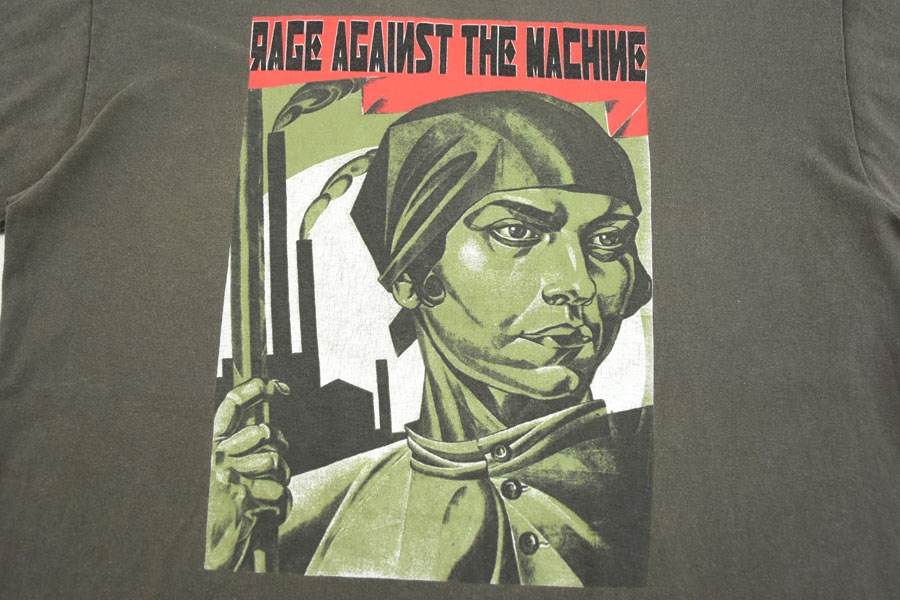 00's giant RAGE AGAINST THE MACHINE 両面プリント Tシャツ