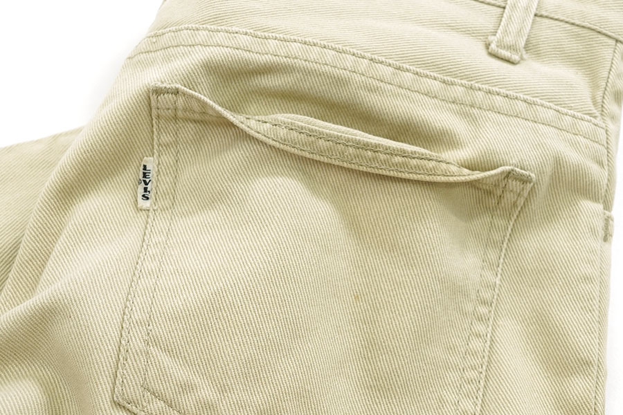 60's Levi's 518 BIG-E カツラギパンツ アイボリー 実寸(29x29位)