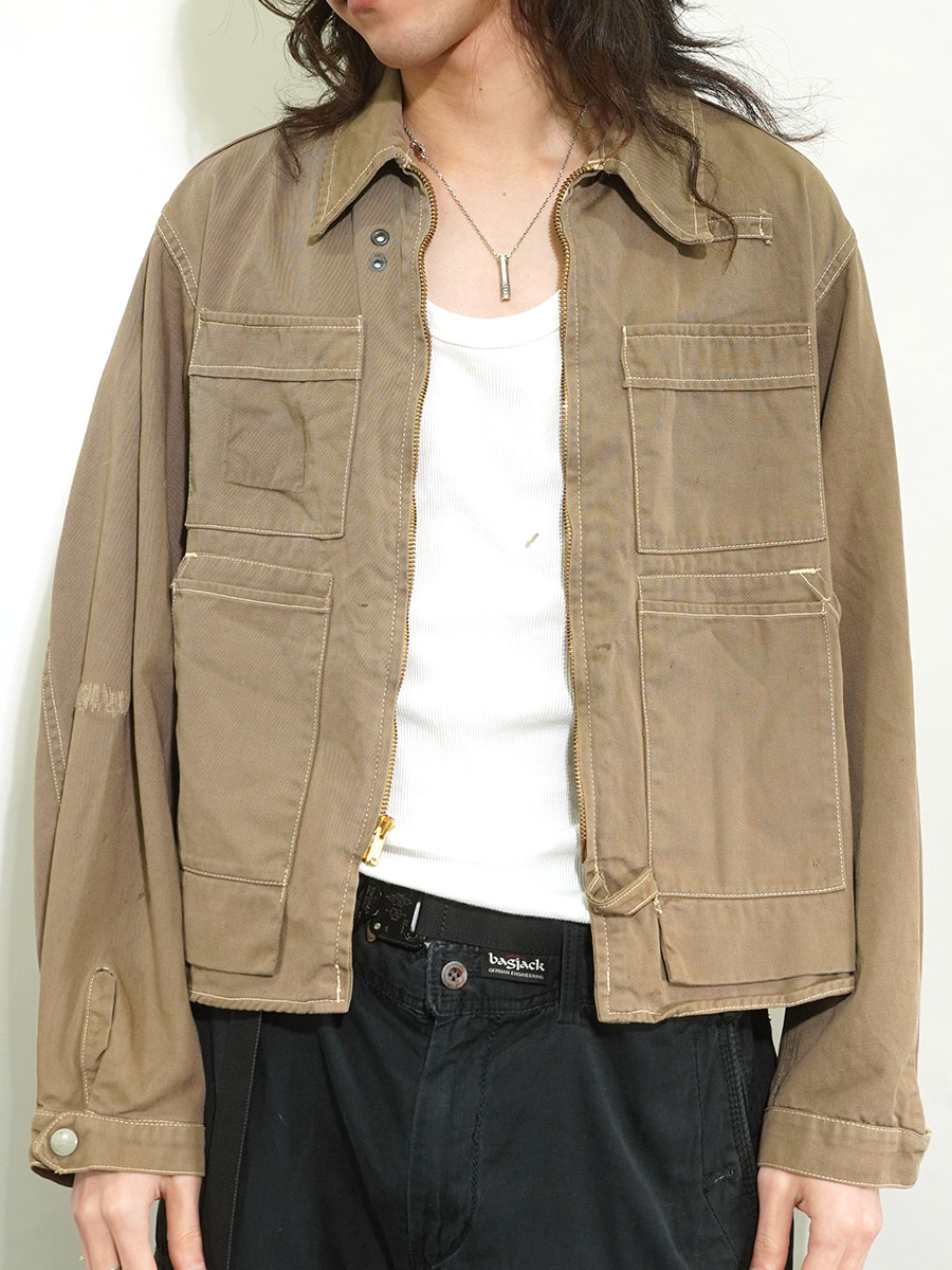 50's MASLAND フィッシングジャケット モカブラウン 実寸(40位