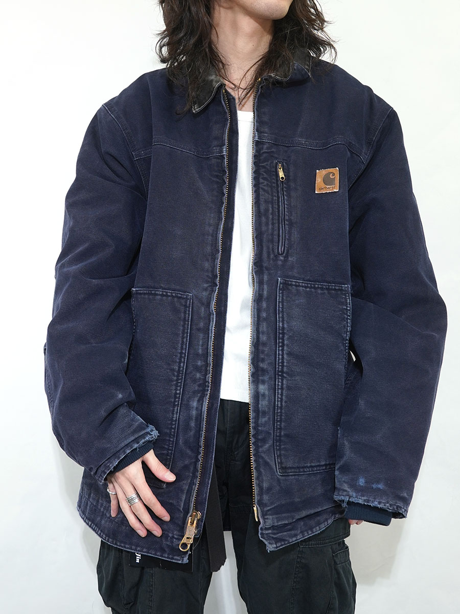 カーハート シェルパラインド サンドストーン リッジコート ネイビー