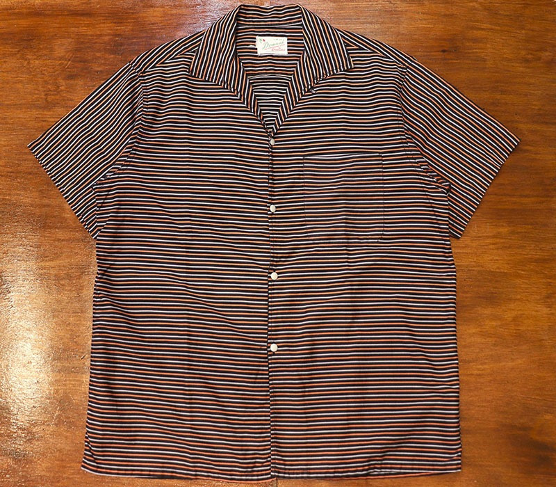 1950s BORDER SHIRT , Size Ｍ