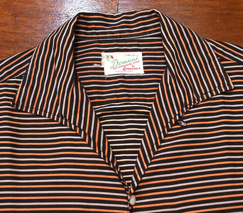 1950s BORDER SHIRT , Size Ｍ