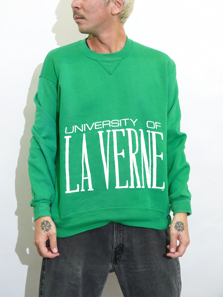 90's RUSSELL ATHLETIC 前V ''UNIVERSITY OF LAVERNE'' スウェット