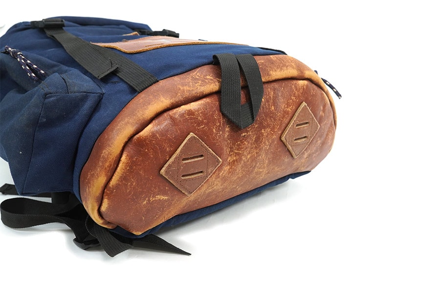 80s　JANSPORT　バックパック　レザー　USA製　サンフェード　紺タグ 80s JANSPORT バックパック レザー USA製 サンフェード 紺タグ